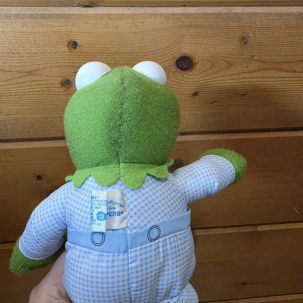 1984 Muppet Babies Kermit Plush Hasbro Softies Jim Henson Pampers Vintage F52